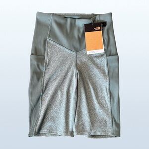 NWT The North Face Dune Sky 9" Tight in Dark Heather Green, Size Small